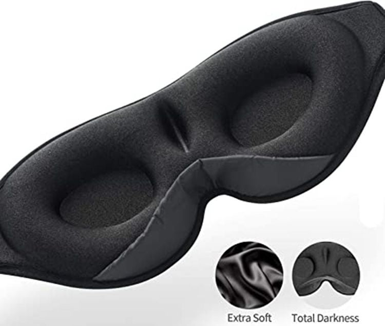 Bluetooth Sleep Eye Mask - Ultra Soft Wireless Music Mask for Travel, Meditation, and Sleep - Silk Rolla