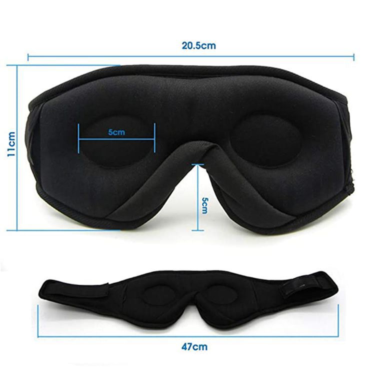 Bluetooth Sleep Eye Mask - Ultra Soft Wireless Music Mask for Travel, Meditation, and Sleep