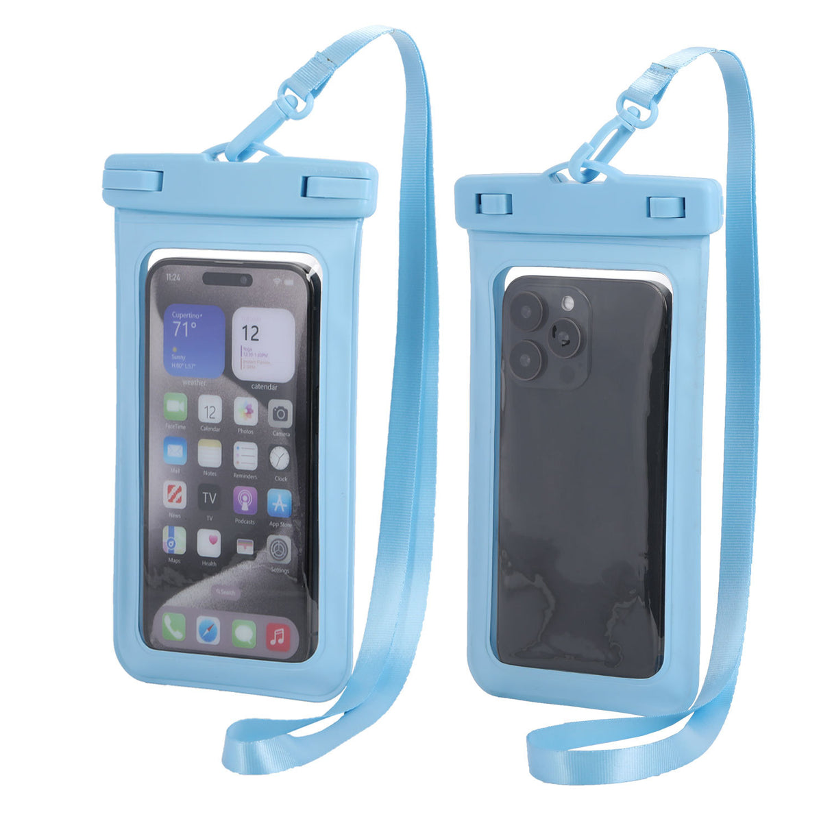 Waterproof Phone Pouch | Clear Touchscreen Window with Lanyard for Secure Underwater Use - Silk Rolla