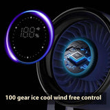 Modern Desktop Fan with Adjustable Angle | Digital Display for Precise Cooling - Silk Rolla