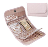 Portable Travel Jewellery Organiser | Foldable Storage Pouch for Earrings, Rings & Necklaces - Silk Rolla