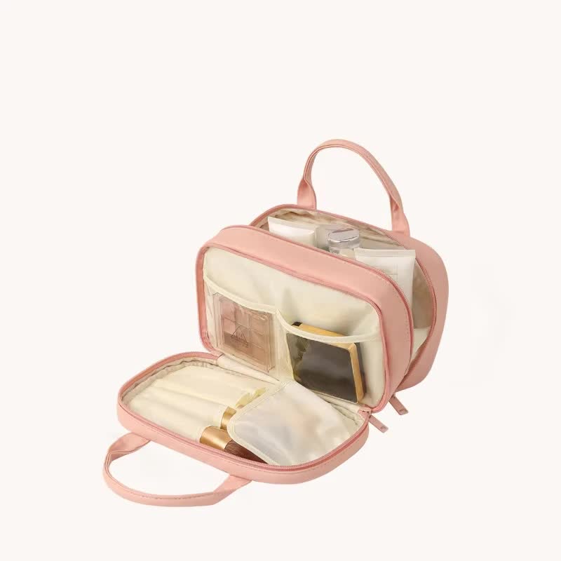 Premium Portable Makeup Bag | Waterproof Travel Cosmetic Organiser - Silk Rolla