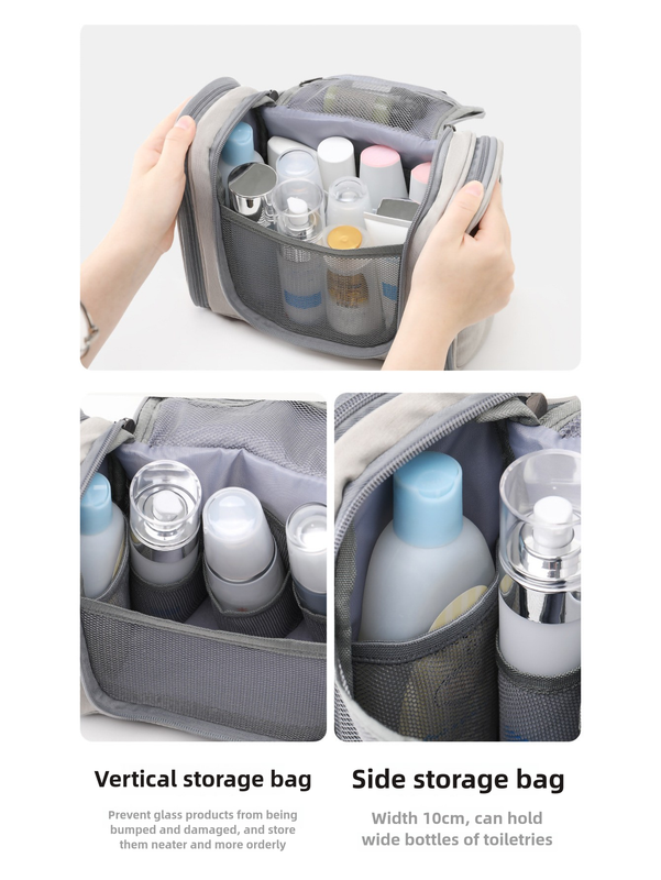 Large Travel Toiletry Bag | Hanging Organiser for Cosmetics & Personal Care