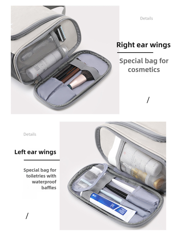 Large Travel Toiletry Bag | Hanging Organiser for Cosmetics & Personal Care