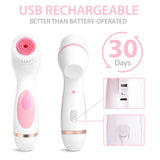 Ultrasonic Facial Cleansing Brush Set - Silk Rolla