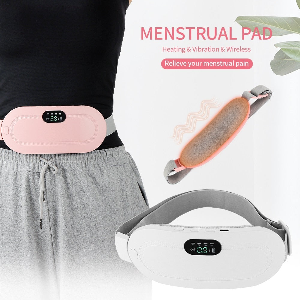 SILK ROLLA - Menstrual Heated Belt For Period Pain Relief, Natural Period Cramp Relief Massager - Silk Rolla