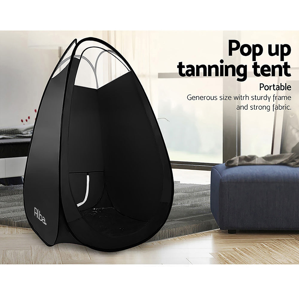 Portable Pop Up Tanning Tent - Black - Silk Rolla