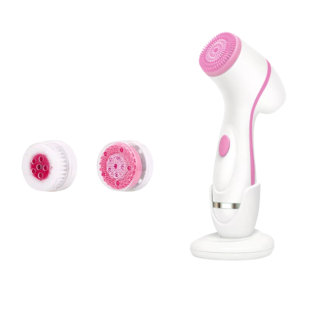 Ultrasonic Facial Cleansing Brush Set - Silk Rolla